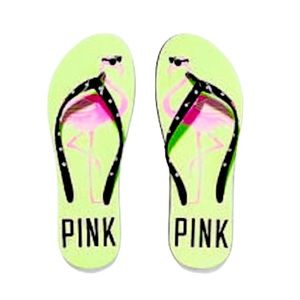 PINK VS Flamingo Flip Flops